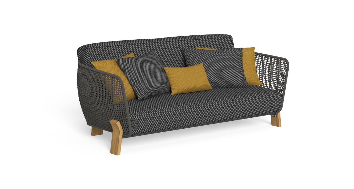 Argo Wood Sofa Love Seat